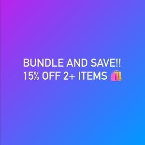 Seller Discount: 2 or More Bundle Saves you 15%.
